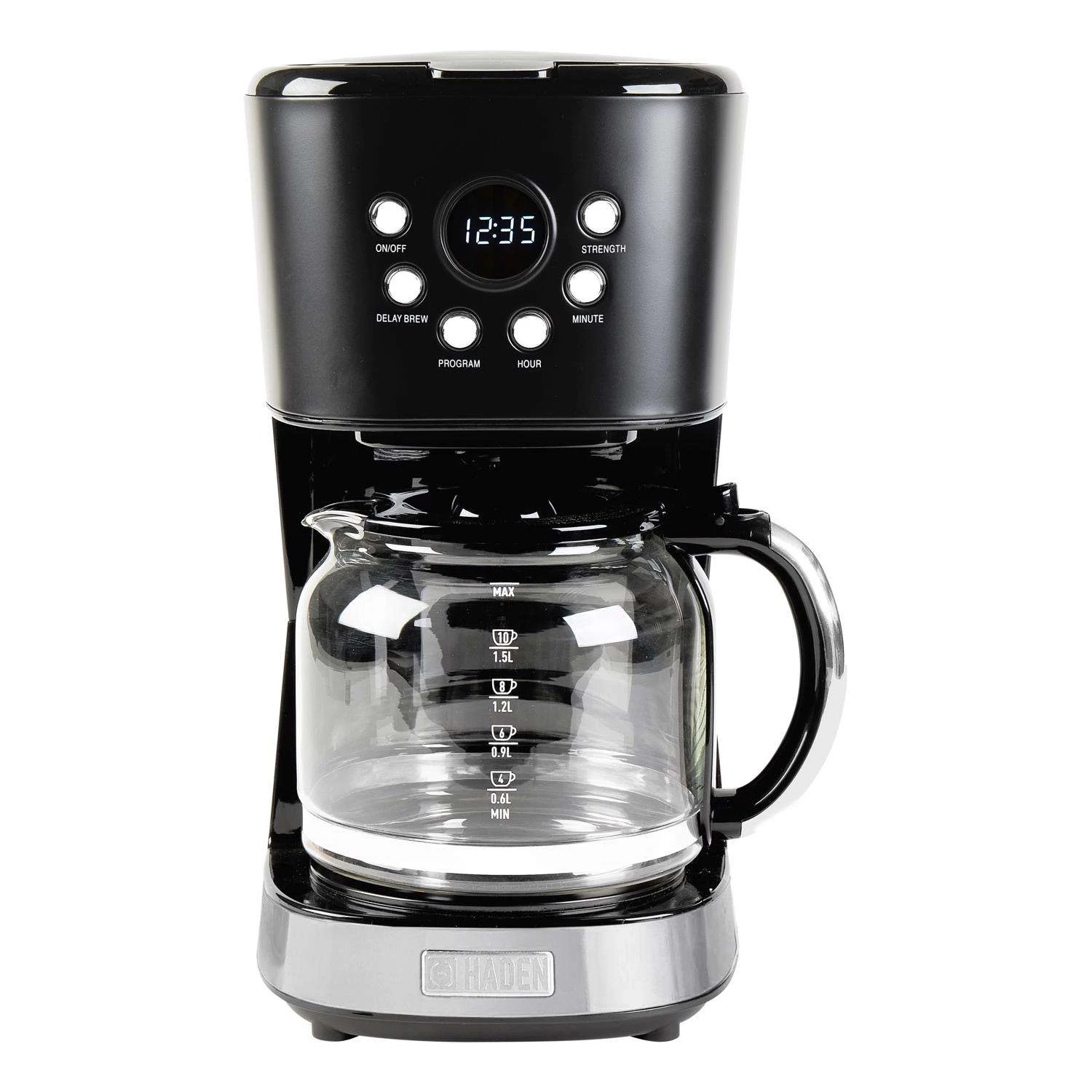 Haden 12 Cups Black Coffee Maker 3 Haden 12 Cups Black Coffee Maker