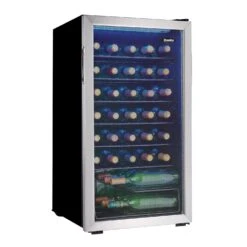 Danby 3.3 Ft³ Black/Silver Stainless Steel Wine Cooler 115 W -Black Decker Shop 081150cc 6521 445e b7c7 2feaa0e3f9b5