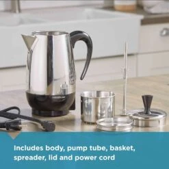 Black & Decker Black+Decker 8 Cups Black/Silver Percolator -Black Decker Shop 0d0ad0d7 fc77 4bbe 9bd2 4996fb614c08