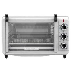 Black & Decker Black+Decker Crisp 'N Bake Stainless Steel Black/Silver 6 Slot Toaster Oven W/Air Fry 11.2 In. H X 1