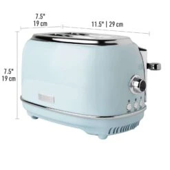 Haden Heritage Stainless Steel Blue 2 Slot Toaster 8 In. H X 12 In. W X 8 In. D -Black Decker Shop 10ee685d 24df 4911 a5ec 51fbcf9b98cd