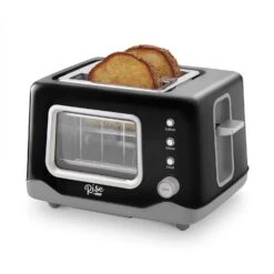 Rise By Dash Metal Black 2 Slot Toaster 7.9 In. H X 12.2 In. W X 9.5 In. D -Black Decker Shop 17e28623 622c 46e0 a580 bdc48ed177f2