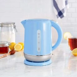 Rise By Dash Blue Glass/Plastic 1.7 L Electric Tea Kettle -Black Decker Shop 19732d2f 6d9e 463e b8d5 f03b54d66baa