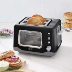 Rise By Dash Metal Black 2 Slot Toaster 7.9 In. H X 12.2 In. W X 9.5 In. D -Black Decker Shop 1b6ede4d 156c 4fe0 882b 17151ddd2b64