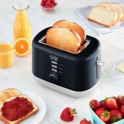 Rise By Dash Plastic Black 2 Slot Toaster 7.4 In. H X 7.2 In. W X 11.1 In. D -Black Decker Shop 1c71e551 67fa 4276 a1fa 3639c4a7be03