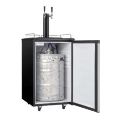 Danby 5.4 Ft³ Black/Silver Stainless Steel Double Keg Cooler 115 W -Black Decker Shop 29f6549e f833 46ba 8811 ea1fe1321f1b