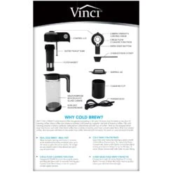 Vinci 1.1 L Black/Clear Cold Brew Coffee Maker -Black Decker Shop 3933a09b 23ac 405a 8325 02485ac40ae7