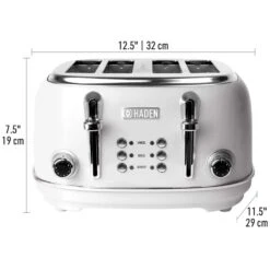 Haden Heritage Stainless Steel White 4 Slot Toaster 8 In. H X 13 In. W X 12 In. D -Black Decker Shop 3b598681 70f8 4774 994e f47a9a475490