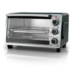 Black Decker Shop 8 Black & Decker Black+Decker Stainless Steel Silver 6 Slot Convection Toaster Oven 9.7 In. H X 15.9 In. W X 12 In. D