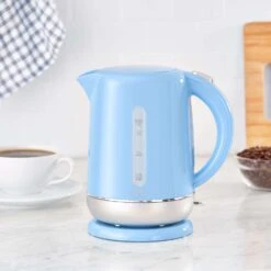Rise By Dash Blue Glass/Plastic 1.7 L Electric Tea Kettle -Black Decker Shop 3e596579 af93 47f0 88ff 80921d46e1bb
