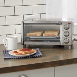 Black & Decker Black+Decker Stainless Steel Silver Toaster Oven 9.33 In. H X 11.97 In. W X 17.2 In. D -Black Decker Shop 3ea85023 e2a6 475e ba14 022e79e6855a