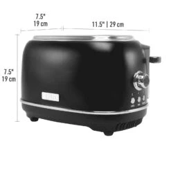 Haden Heritage Stainless Steel Black 2 Slot Toaster 8 In. H X 12 In. W X 8 In. D -Black Decker Shop 45274dd0 1dbe 489d 897a c6917c742c88