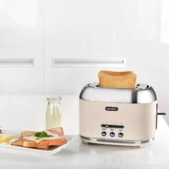 Kalorik Retro Plastic Cream 2 Slot Toaster 7 In. H X 10.25 In. W X 7.5 In. D -Black Decker Shop 47d61c8e 7cfe 44ec 8284 f384c43a4b2f