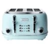 Haden Heritage Stainless Steel Turquoise 4 Slot Toaster 7.5 In. H X 12.5 In. W X 11.5 In. D -Black Decker Shop 5a33c554 250e 4d1f 93bc 09ae1de61331