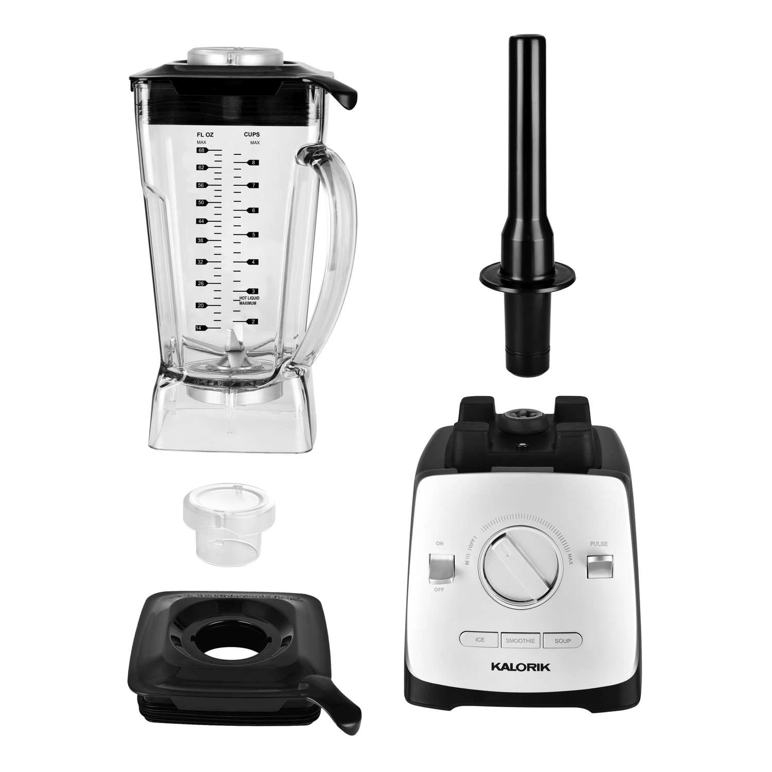 Kalorik Silver Metal/Plastic Blender 3 Qt 3 Speed 4 Kalorik Silver Metal/Plastic Blender 3 Qt 3 Speed - Image 2