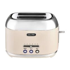 Black Decker Shop 14 Kalorik Retro Plastic Cream 2 Slot Toaster 7 In. H X 10.25 In. W X 7.5 In. D