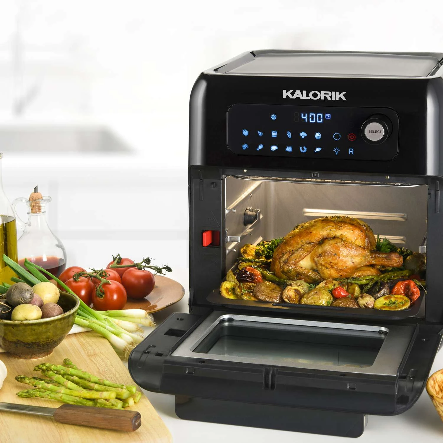 Kalorik Black 10 Qt Programmable Digital Air Fryer 4 Kalorik Black 10 Qt Programmable Digital Air Fryer - Image 2