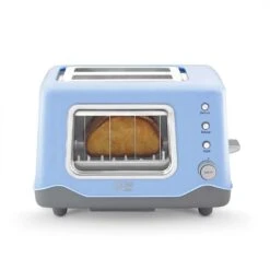 Rise By Dash Metal Blue 2 Slot Toaster 7.9 In. H X 12.2 In. W X 9.5 In. D -Black Decker Shop 5f2a266d 1c15 438a 8c21 892cae78459d