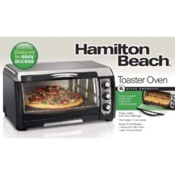 HB Stainless Steel Black/Silver 6 Slot Toaster Oven 11 In. H X 18.75 In. W X 15.13 In. D -Black Decker Shop 61d6aa35 21a8 42e0 aa08 560af9ec5e97