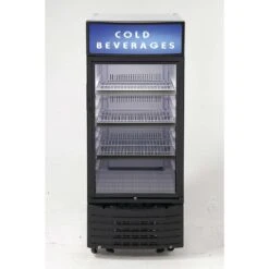 Avanti 6 Cu Ft Black/Silver Stainless Steel Beverage Cooler 120 W