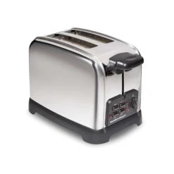 Hamilton Beach Stainless Steel Black/Silver 2 Slot Toaster 7.63 In. H X 6.89 In. W X 11.1 In. D