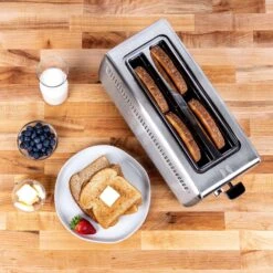 Kalorik Stainless Steel Silver 4 Slot Toaster 15.16 In. H X 6.1 In. W X 7.68 In. D 15 Kalorik Stainless Steel Silver 4 Slot Toaster 15.16 In. H X 6.1 In. W X 7.68 In. D -Black Decker Shop 6bf9252e 28e1 4162 aee6 0ae6f7725144