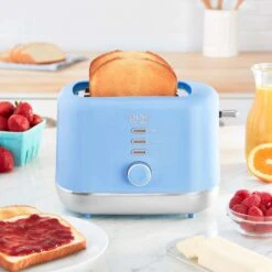Rise By Dash Plastic Blue 2 Slot Toaster 7.4 In. H X 7.2 In. W X 11.1 In. D -Black Decker Shop 71a432d8 fe53 4305 9666 3d0fd4d88091