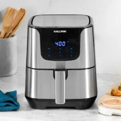 Kalorik Silver 6 Qt Programmable Digital Air Fryer 18 Kalorik Silver 6 Qt Programmable Digital Air Fryer -Black Decker Shop 78a378f9 537a 4792 9360 96e81611340f