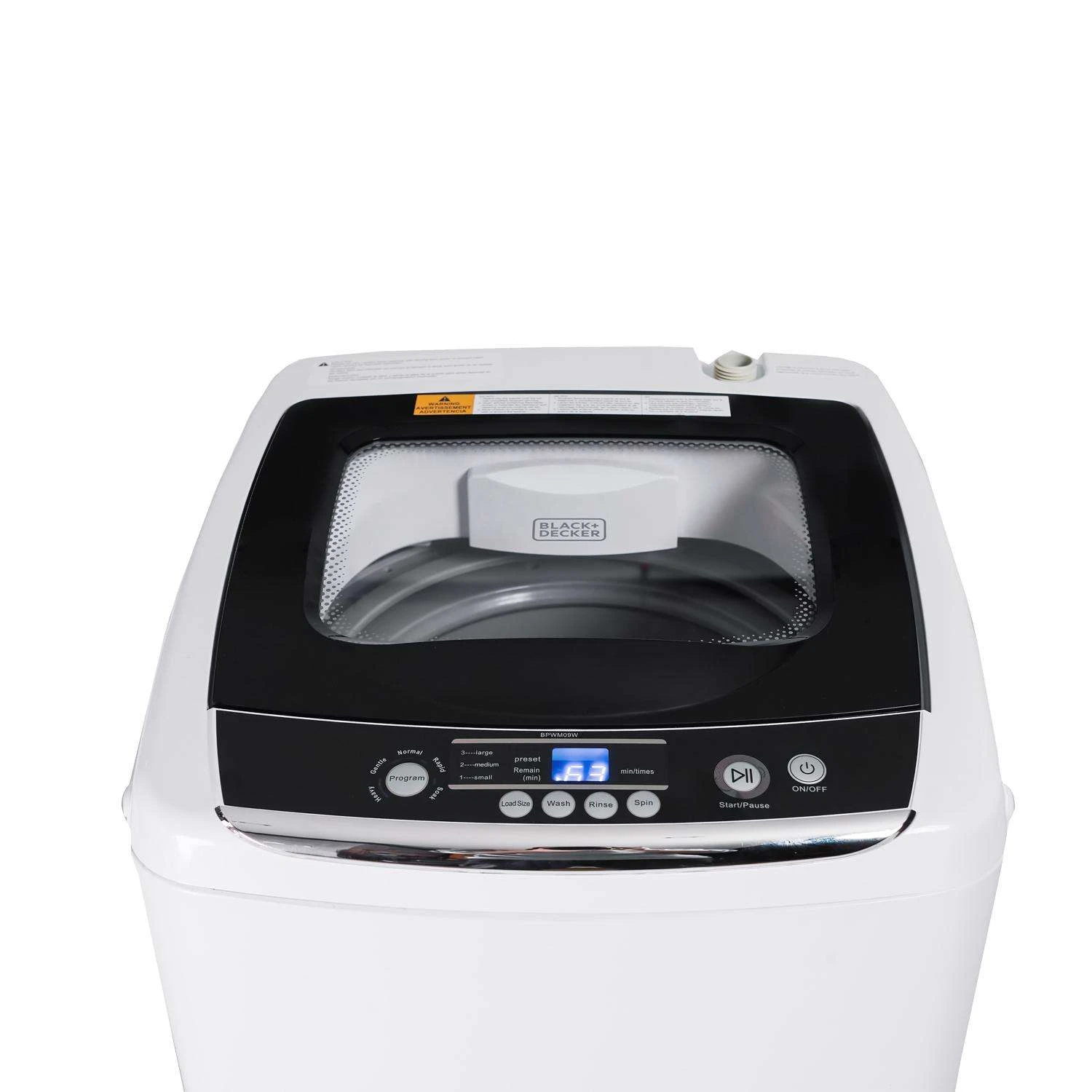 Black & Decker Black+Decker 0.9 Cu Ft White Steel Compact Washer 8 Black & Decker Black+Decker 0.9 Cu Ft White Steel Compact Washer - Image 6