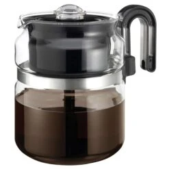Medelco 8 Cups Clear Stovetop Percolator