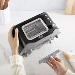 Rise By Dash Metal Black 2 Slot Toaster 7.9 In. H X 12.2 In. W X 9.5 In. D -Black Decker Shop 88e6dc46 f2e0 459d 9abb c40cb72a7354