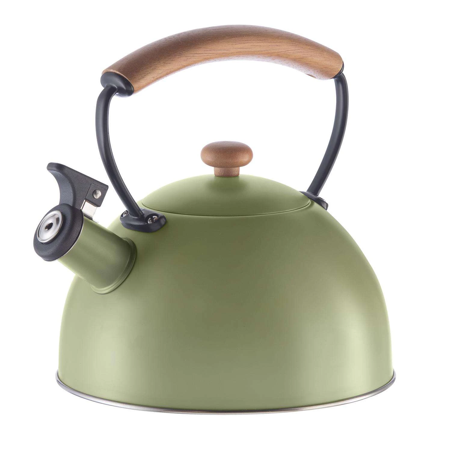 OGGI Green Whistling Stainless Steel 85 Oz Tea Kettle 3 OGGI Green Whistling Stainless Steel 85 Oz Tea Kettle