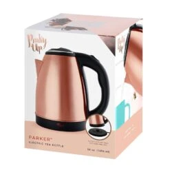 Pinky Up Metallic Stainless Steel 56 Oz Electric Tea Kettle