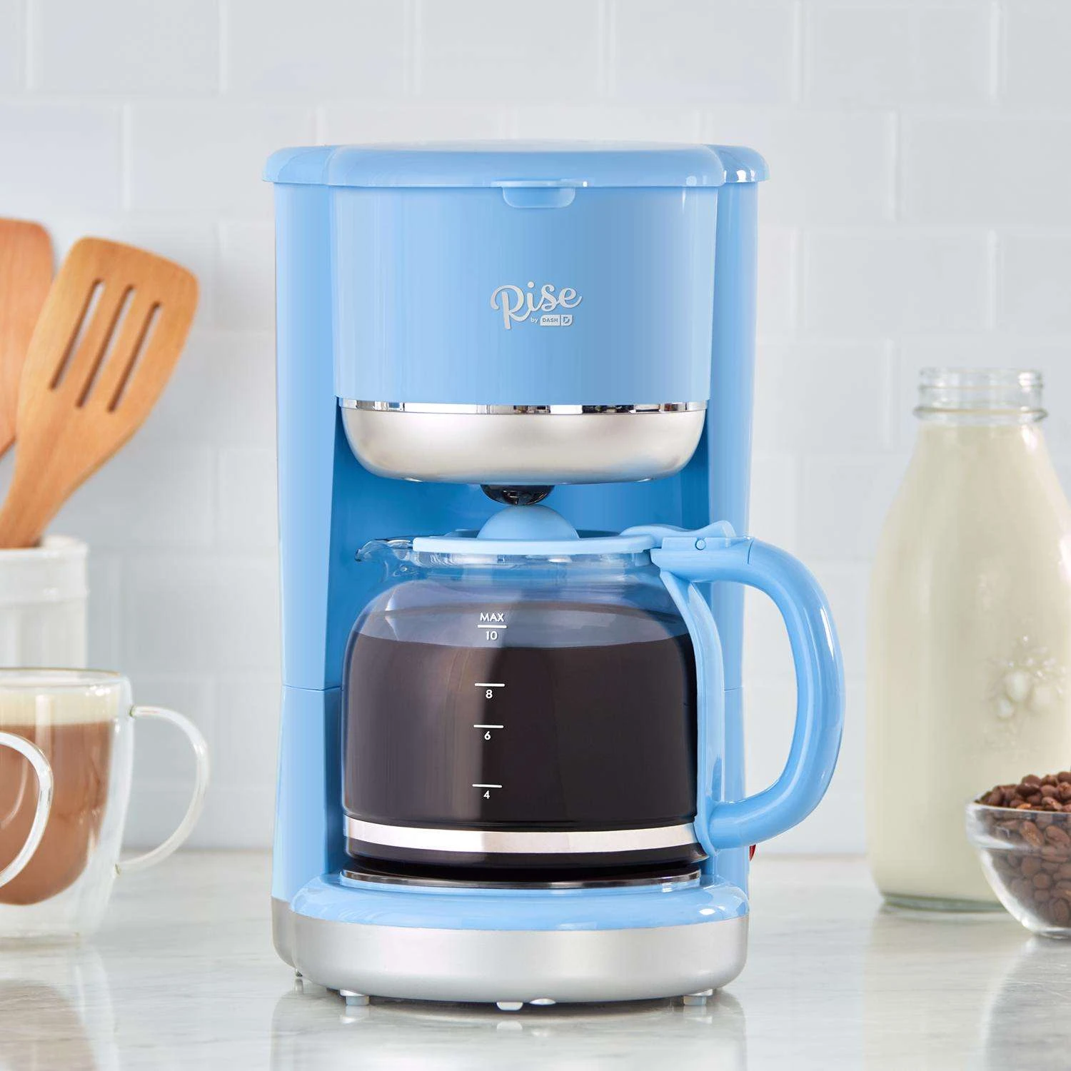 Rise By Dash 10 Cups Blue Coffee Maker 6 Rise By Dash 10 Cups Blue Coffee Maker - Image 4