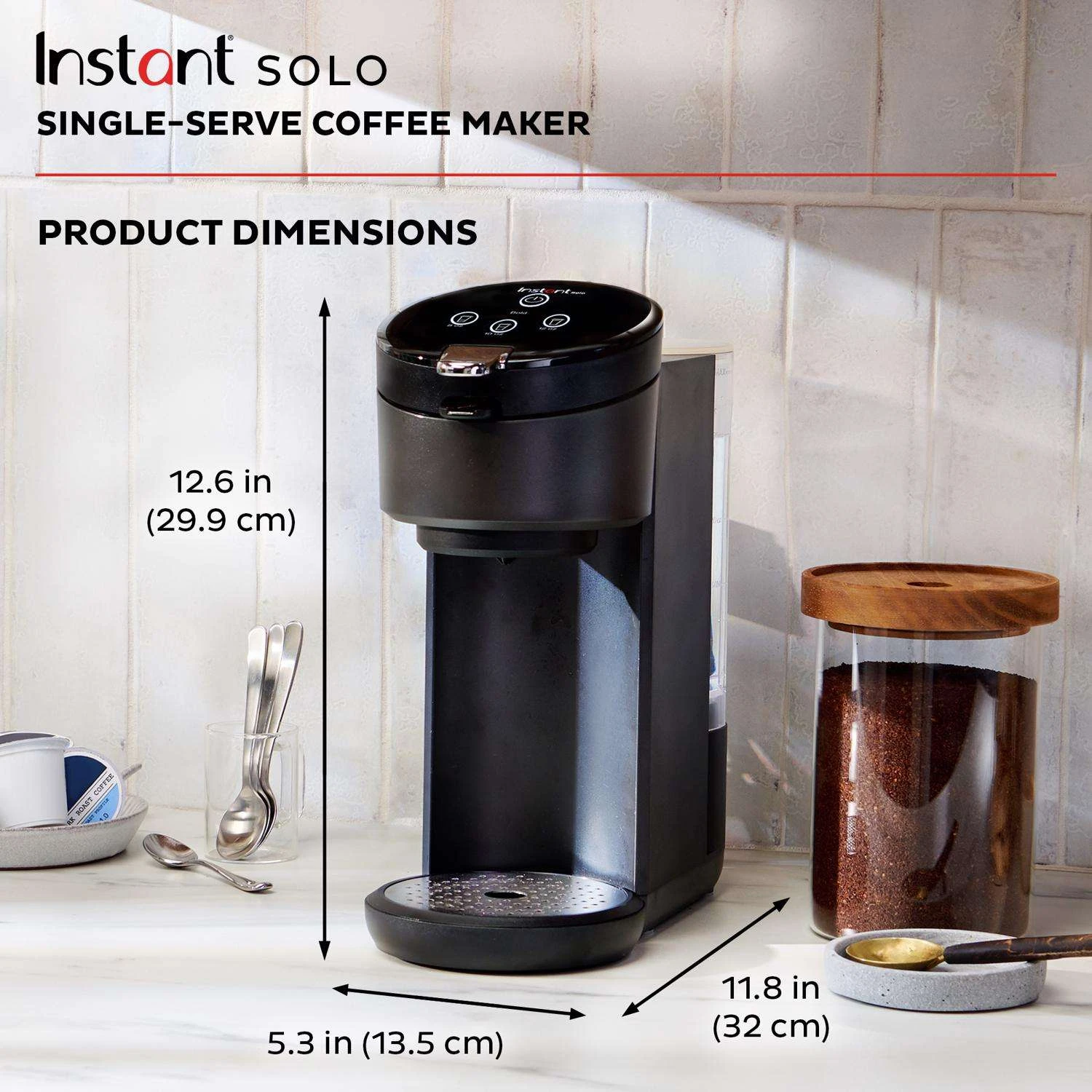 Instant 40 Oz Black Single Serve Coffee Maker 4 Instant 40 Oz Black Single Serve Coffee Maker - Image 2