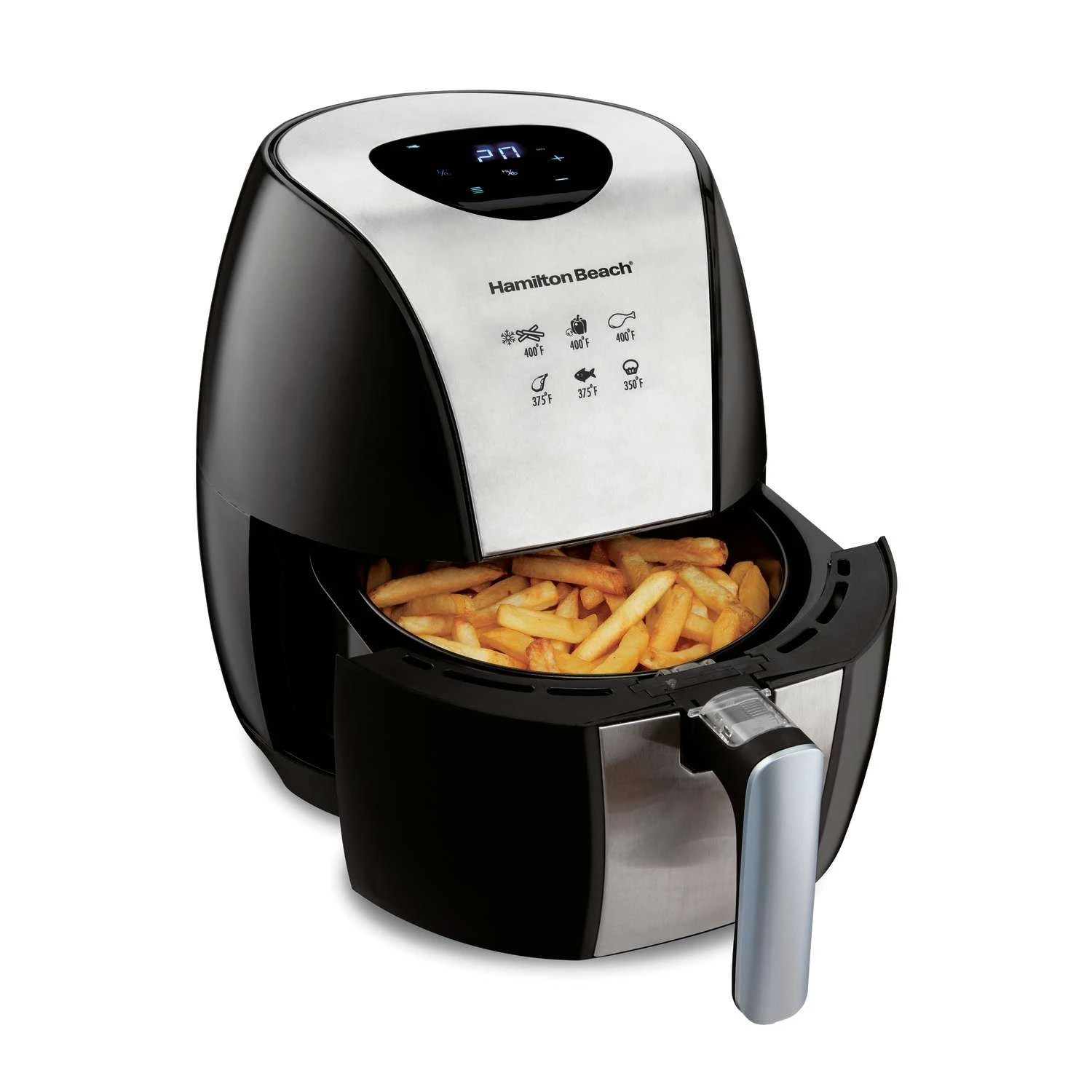 Hamilton Beach Black/Silver 3.4 Qt Programmable Air Fryer 5 Hamilton Beach Black/Silver 3.4 Qt Programmable Air Fryer - Image 3