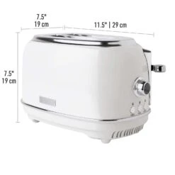 Haden Heritage Stainless Steel White 2 Slot Toaster 8 In. H X 12 In. W X 8 In. D -Black Decker Shop b00d82da 232e 4000 8c0c 94d26e9738e1