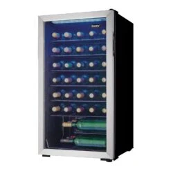 Danby 3.3 Ft³ Black/Silver Stainless Steel Wine Cooler 115 W -Black Decker Shop b451058b 0c40 4aae aa0b 75cb16715e35