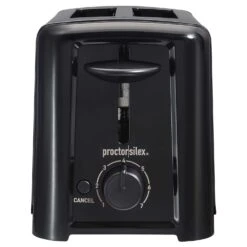 Hamilton Beach Proctor Silex Plastic Black 2 Slot Toaster 6.2 In. H X 5.3 In. W X 10.3 In. D
