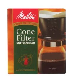 Melitta 6 Cups Black Pour-Over Coffee Brewer