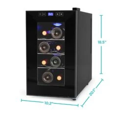 Black & Decker Black+Decker 0.88 Cu Ft Black Stainless Steel Wine Cellar 120 W -Black Decker Shop be64002d 2288 4400 8028 853f7e71f9dd