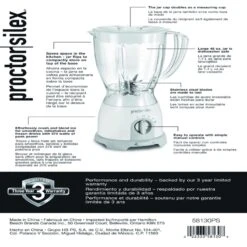 Proctor Silex White Plastic Blender 48 Oz 8 Speed -Black Decker Shop c7595821 2615 493c b57b 7188f12b706b