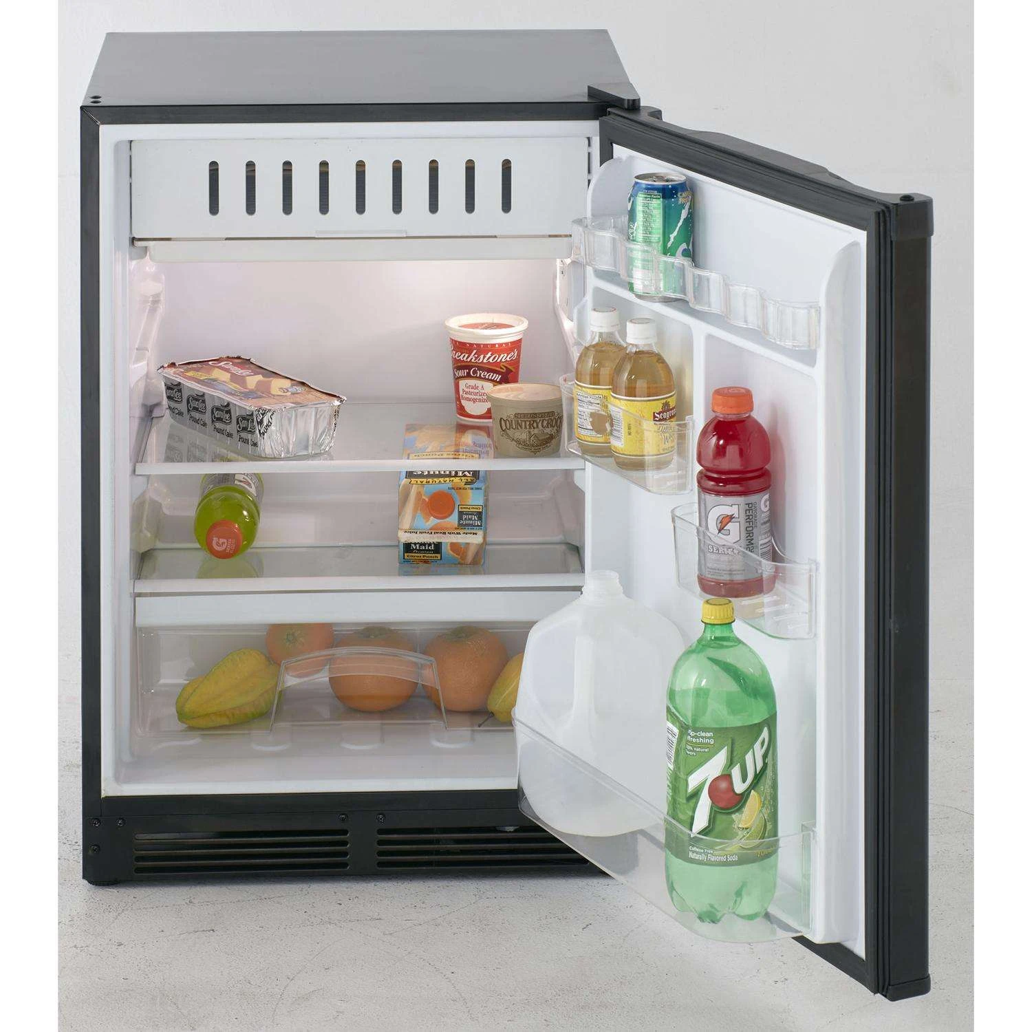 Avanti 5.2 Cu Ft Black Steel Compact Refrigerator 120 W 4 Avanti 5.2 Cu Ft Black Steel Compact Refrigerator 120 W - Image 2