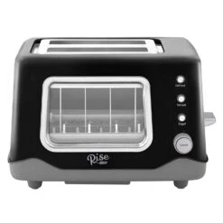 Rise By Dash Metal Black 2 Slot Toaster 7.9 In. H X 12.2 In. W X 9.5 In. D
