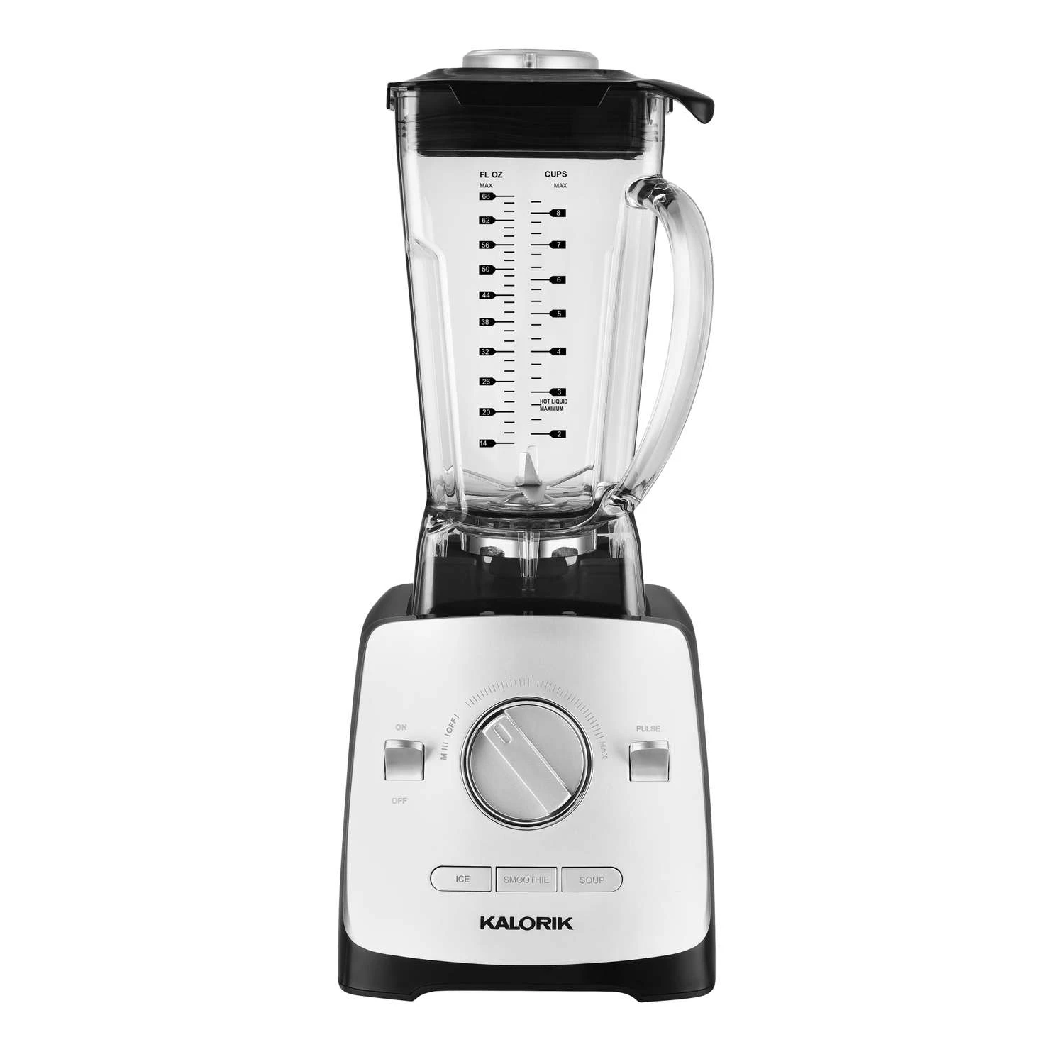 Kalorik Silver Metal/Plastic Blender 3 Qt 3 Speed 3 Kalorik Silver Metal/Plastic Blender 3 Qt 3 Speed