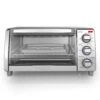Black & Decker Black+Decker Stainless Steel Silver Toaster Oven 9.33 In. H X 11.97 In. W X 17.2 In. D -Black Decker Shop d6f219b4 3598 47b4 8397 3ade3f44c6b1
