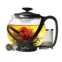 Black Decker Shop 33 Primula Tempo Round Black Glass 40 Oz Teapot
