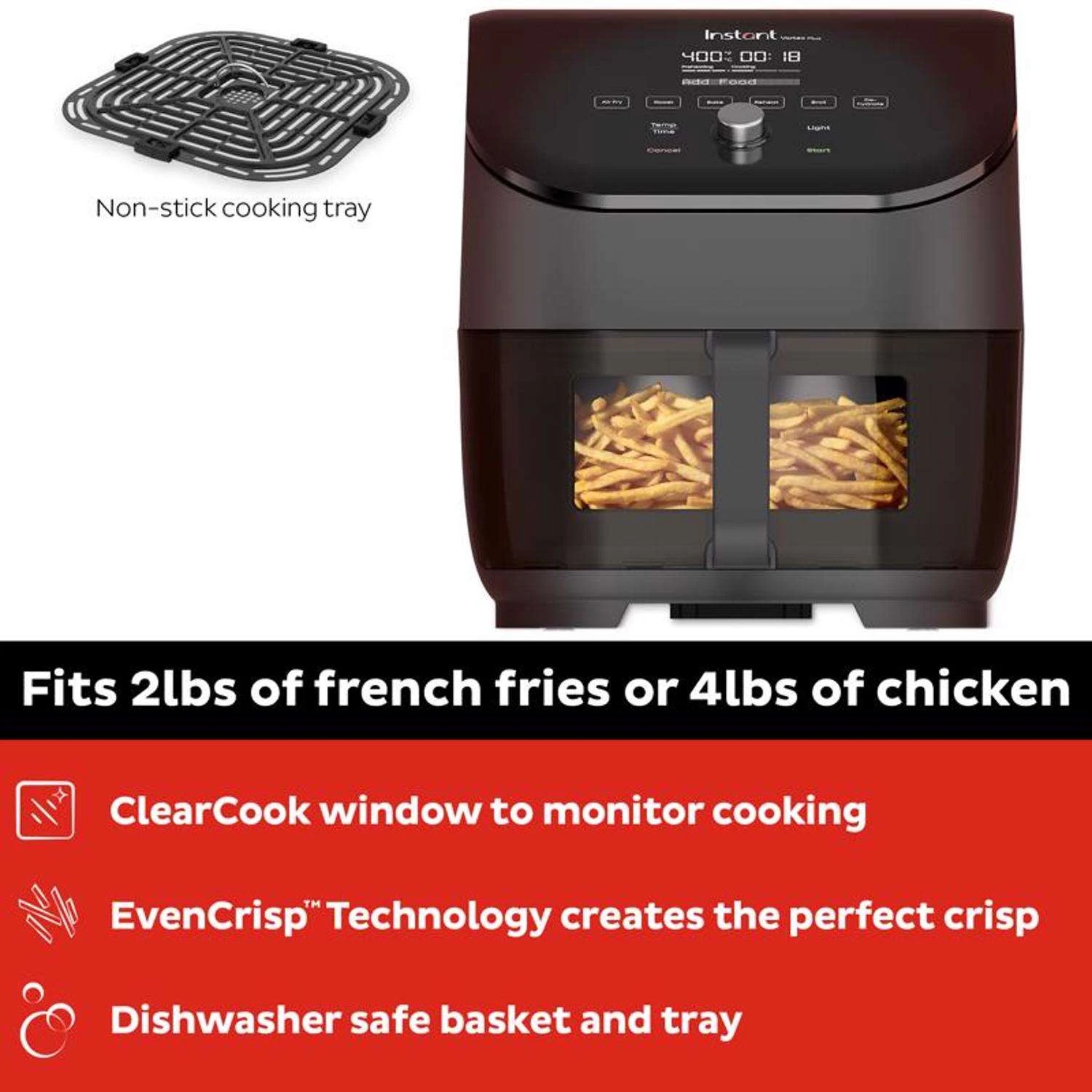 Instant Vortex Black 6 Qt Programmable Air Fryer 7 Instant Vortex Black 6 Qt Programmable Air Fryer - Image 6