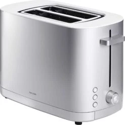 Zwilling J.A Henckels Enfinigy Steel Silver 2 Slot Toaster 8.11 In. H X 11.5 In. W X 6.61 In. D