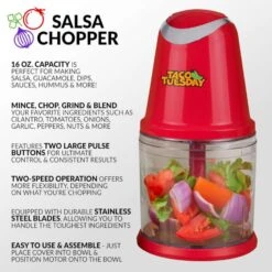 Taco Tuesday Red Plastic Chopper 16 Oz 2 Speed -Black Decker Shop f2e35371 b254 41dd 8df1 d9d22d0631e2